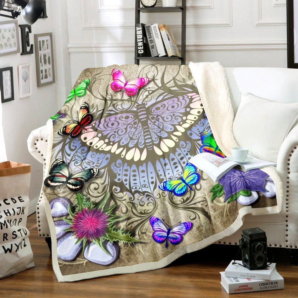 Butterfly Sherpa Fleece