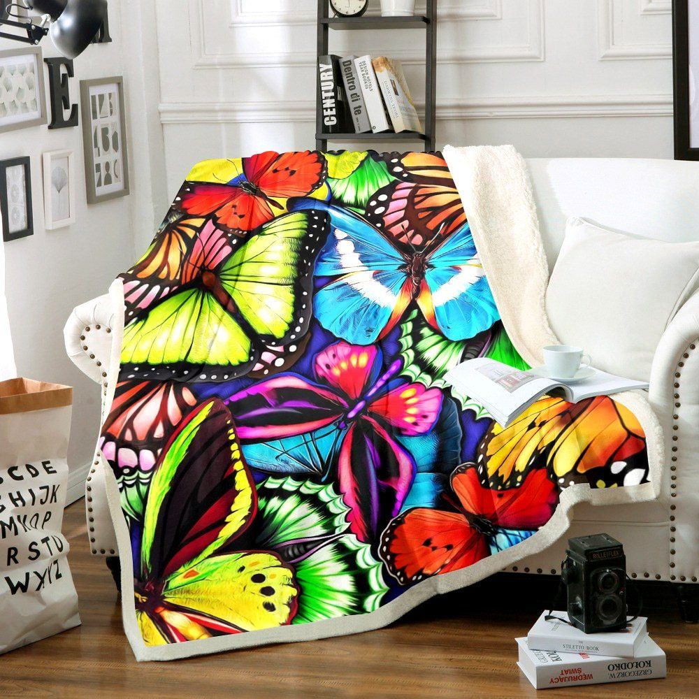 Butterfly Sherpa Fleece