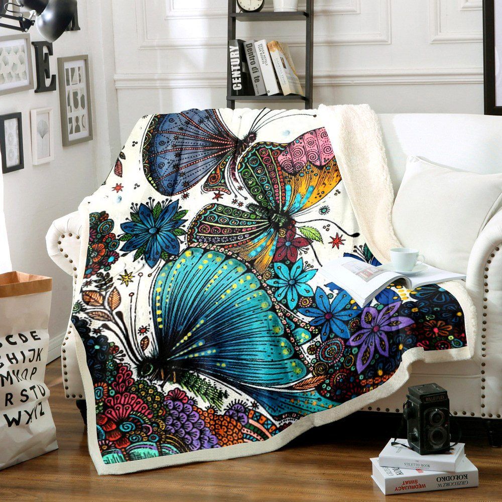 Butterfly Sherpa Fleece