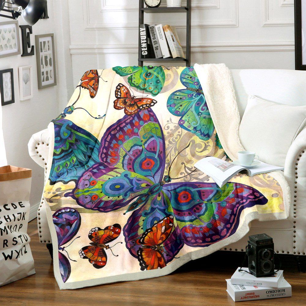 Butterfly Sherpa Fleece