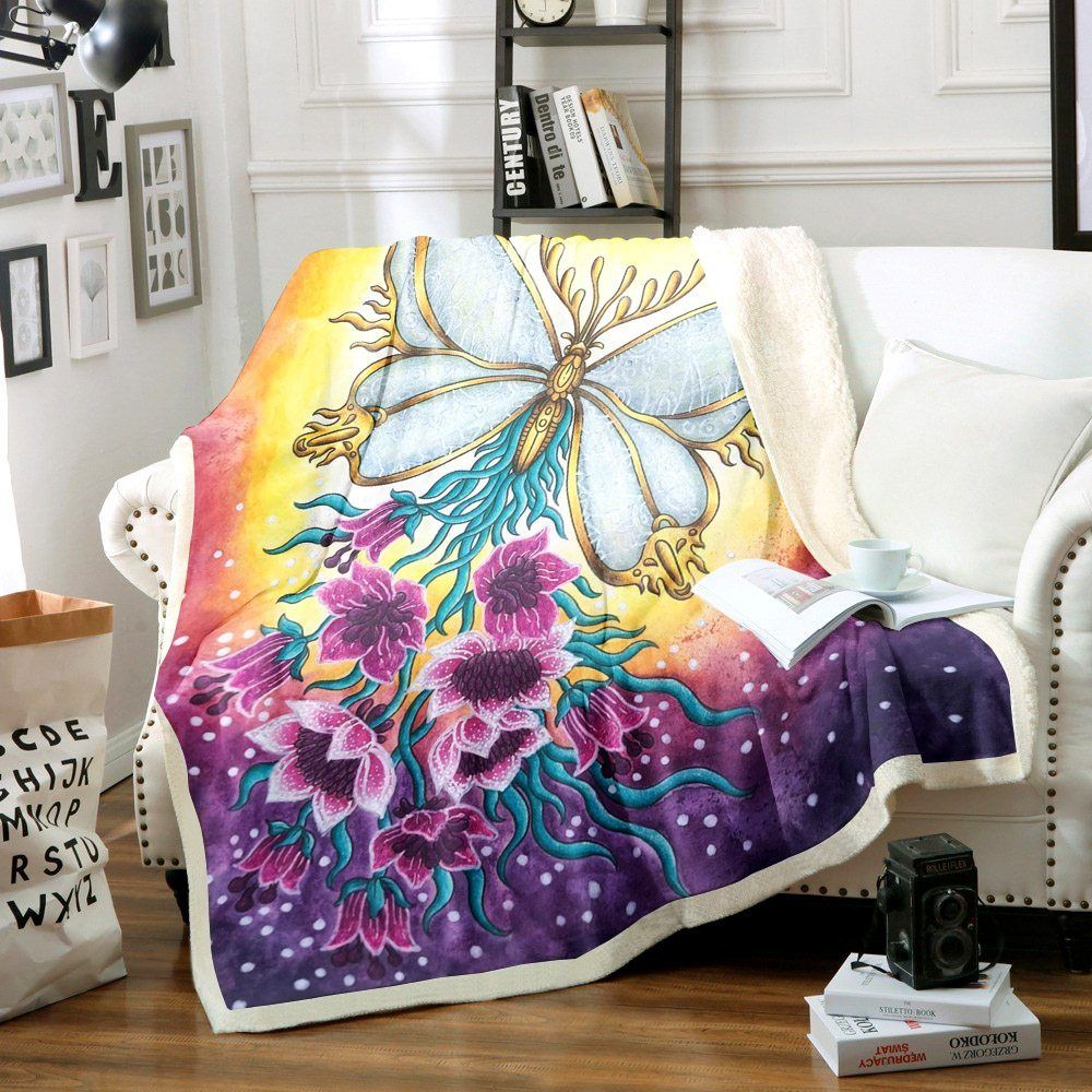 Butterfly Sherpa Fleece