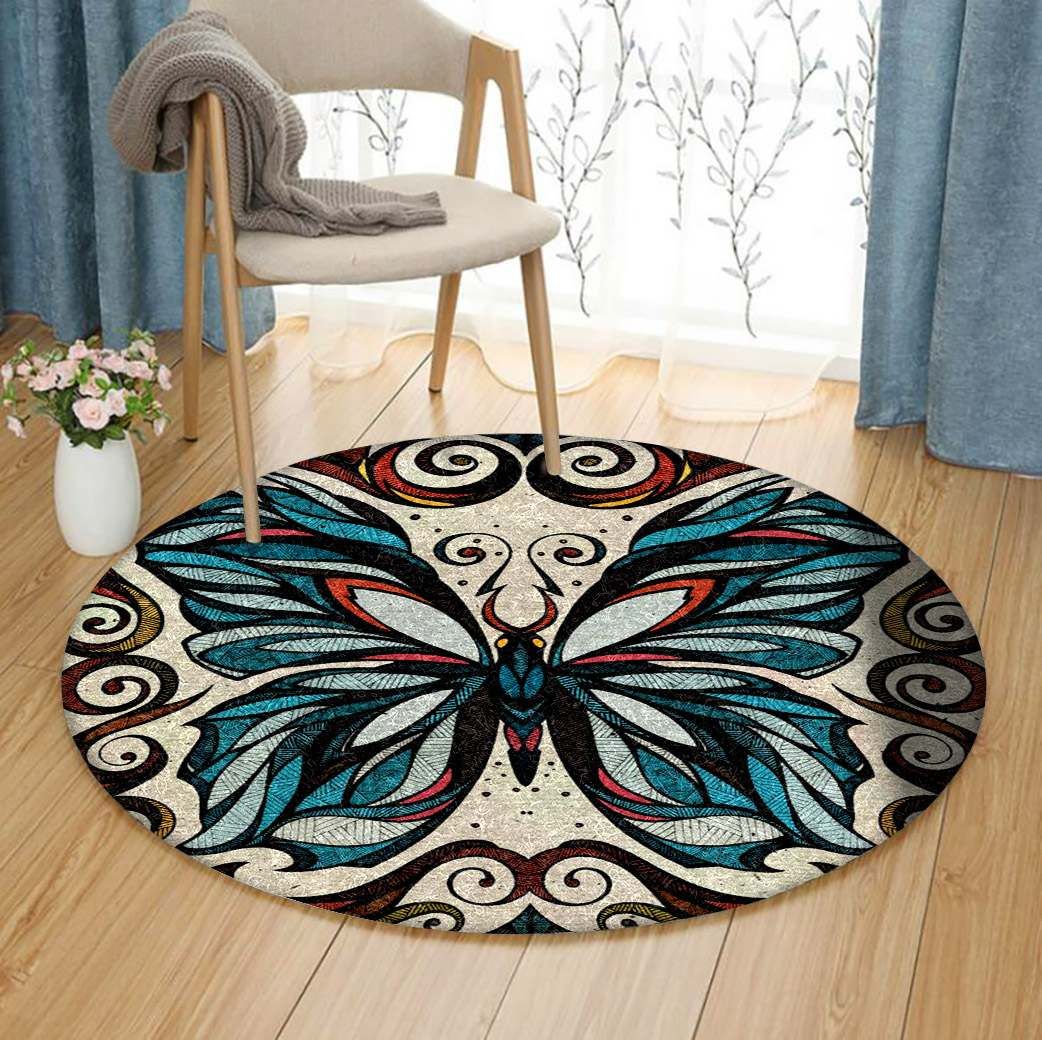 Butterfly Round Carpet