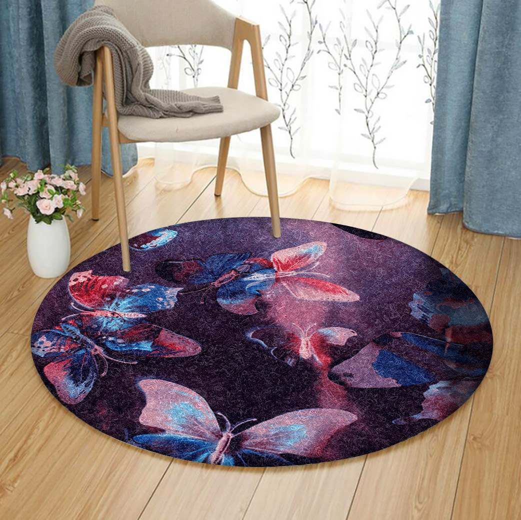 Butterfly Round Carpet
