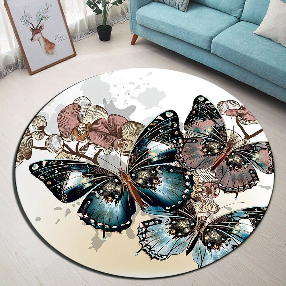 Butterfly Round Carpet