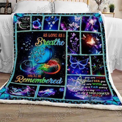 Butterfly Sherpa Fleece Blanket
