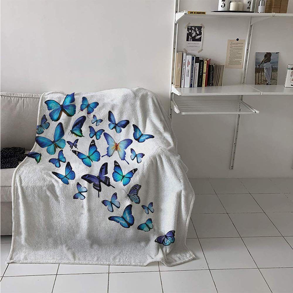 Butterfly Sherpa Fleece Blanket