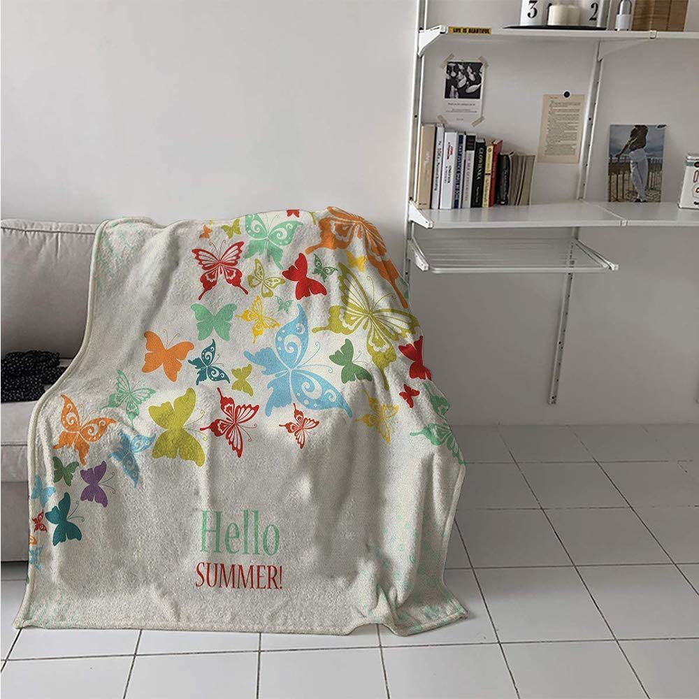 Butterfly Sherpa Fleece Blanket