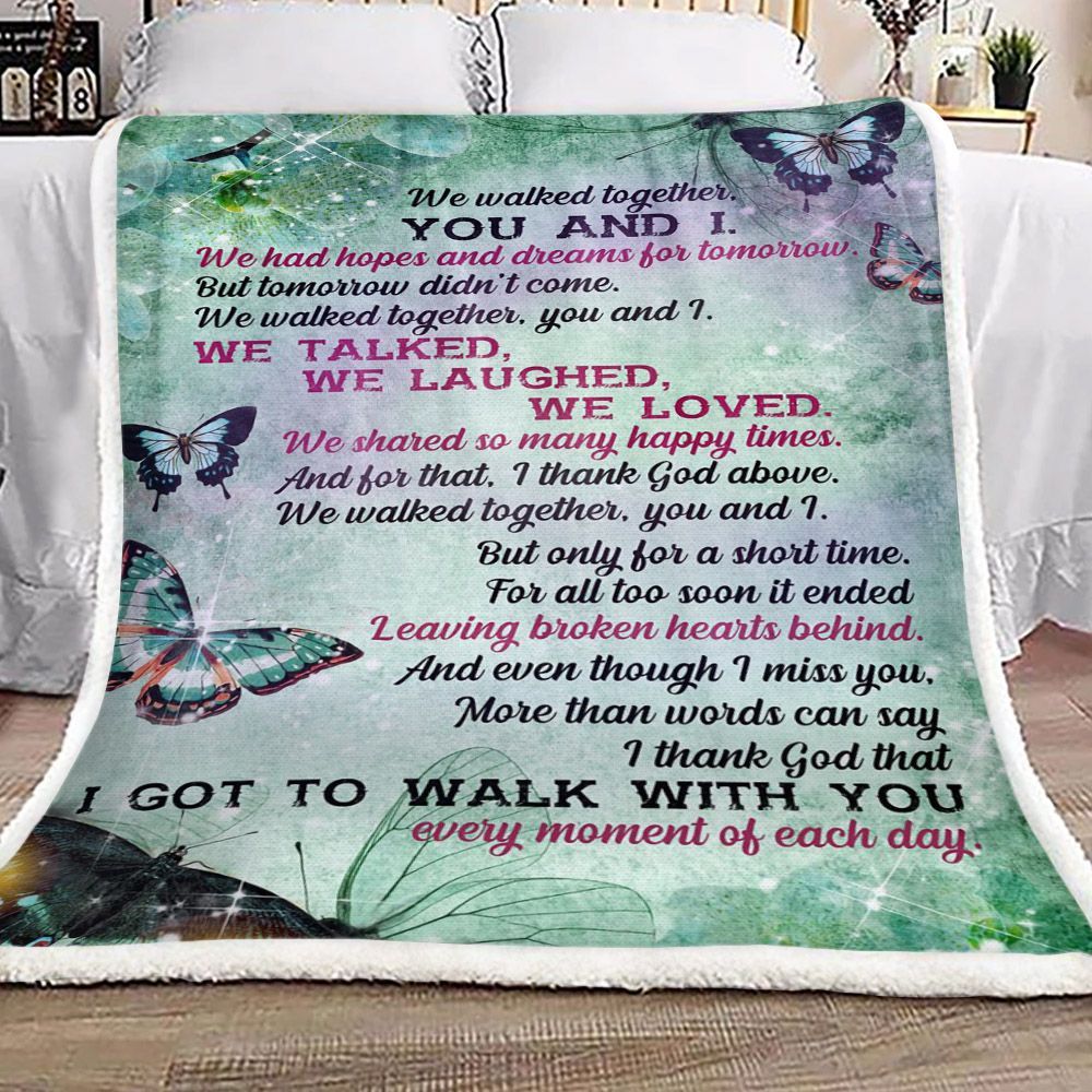 Butterfly Sherpa Fleece Blanket