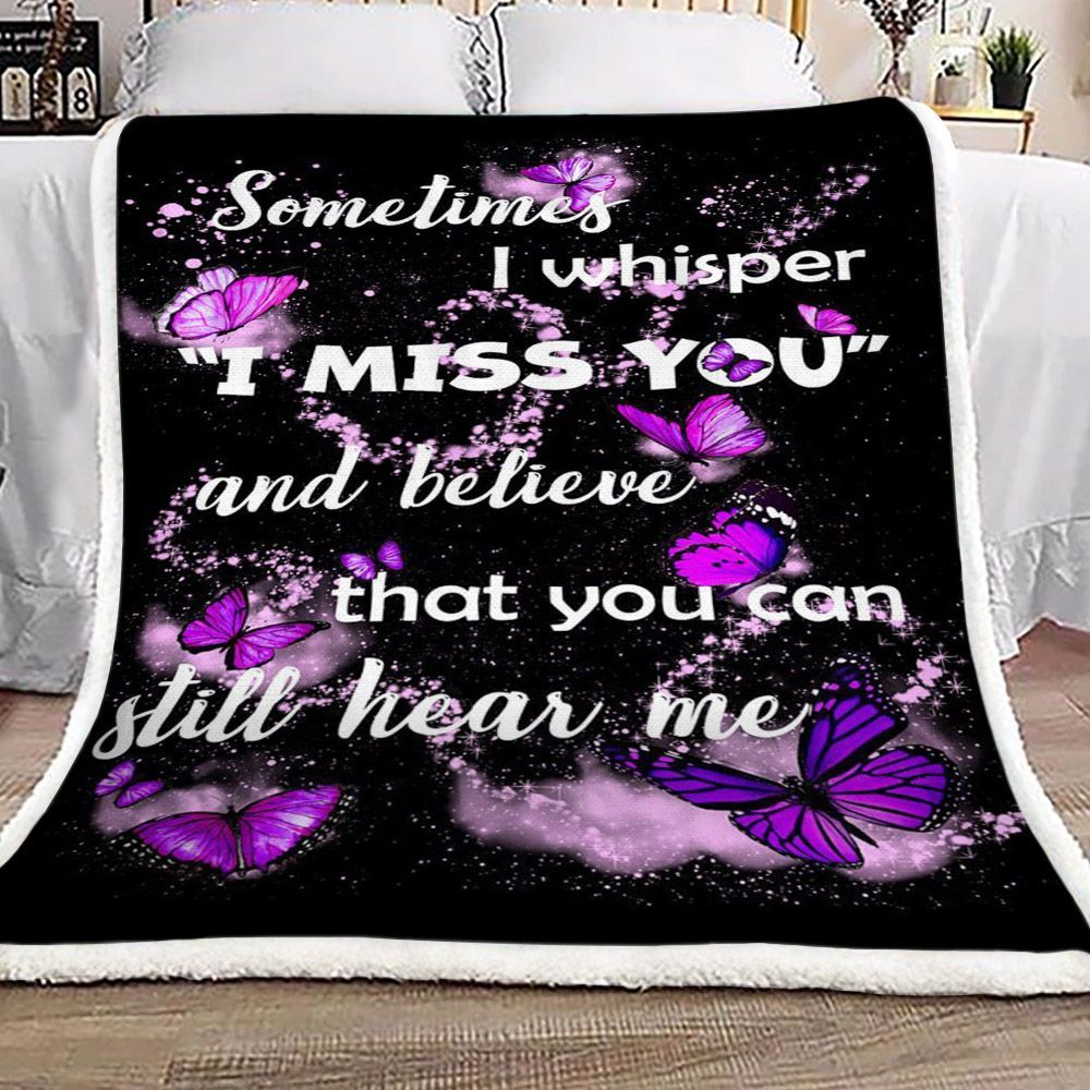 Butterfly Sherpa Fleece Blanket