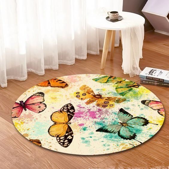 Butterfly Round Carpet