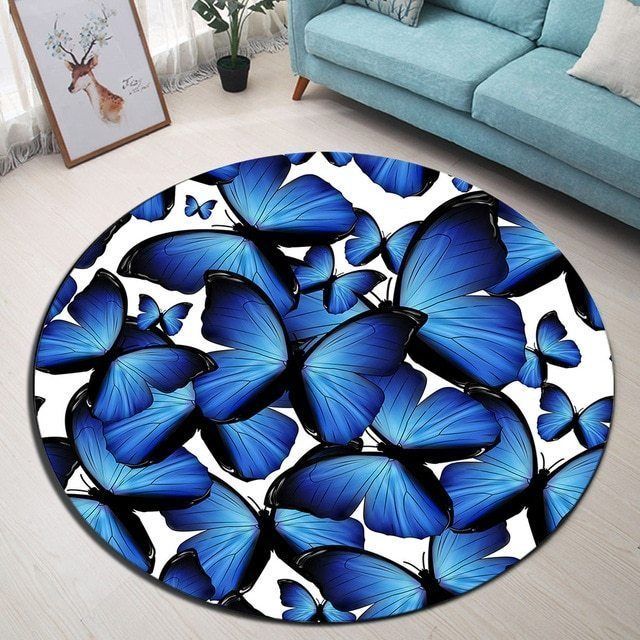 Butterfly Round Carpet