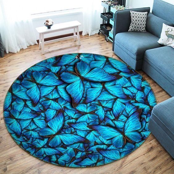 Butterfly Round Carpet