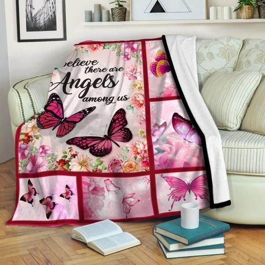 Butterfly Sherpa Fleece Blanket