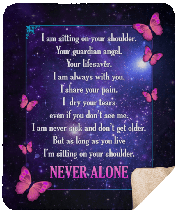 Butterfly Sherpa Fleece Blanket