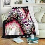 Butterfly Sherpa Fleece Blanket