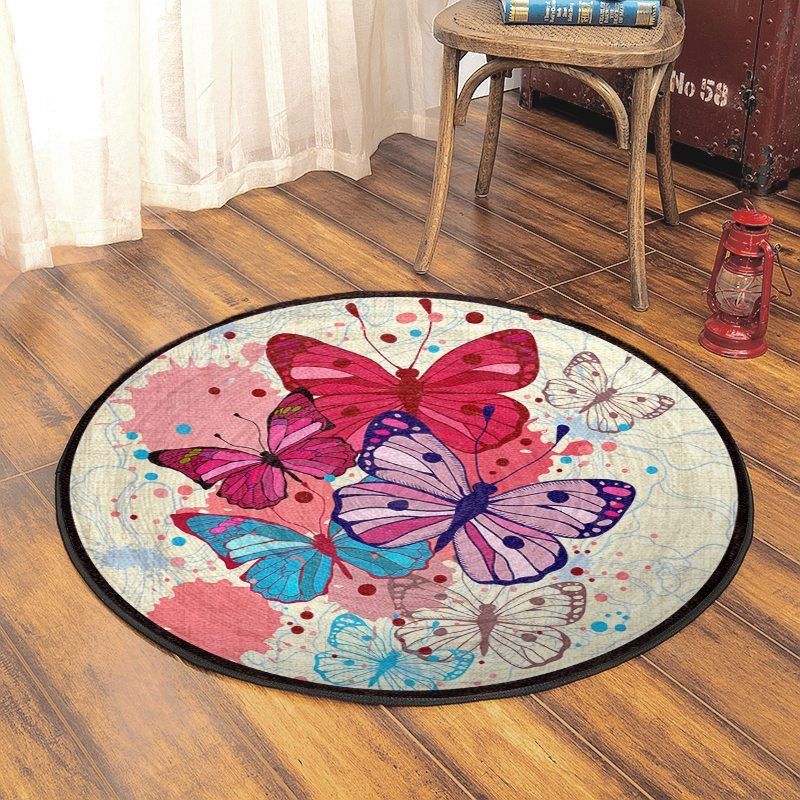 Butterfly Round Carpet