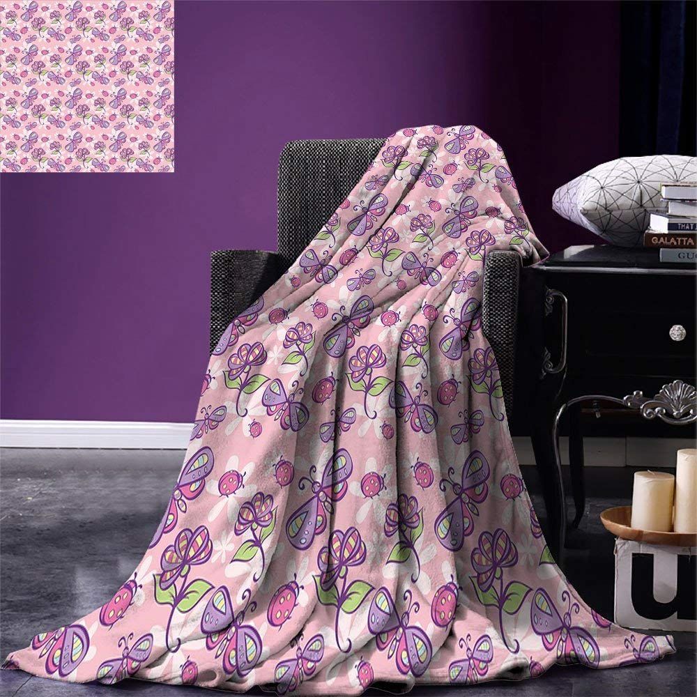 Butterfly Sherpa Fleece Blanket
