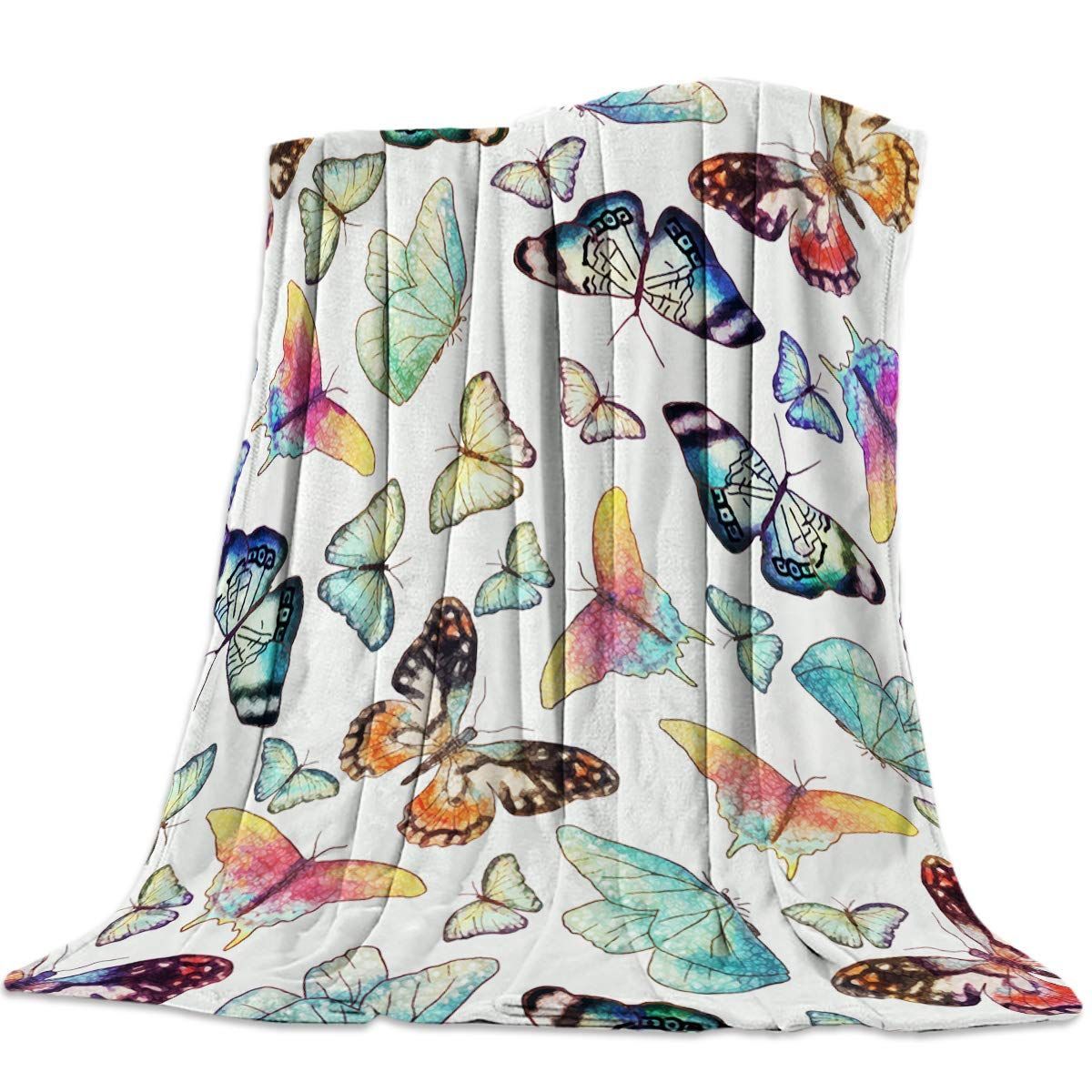 Butterfly Sherpa Fleece Blanket