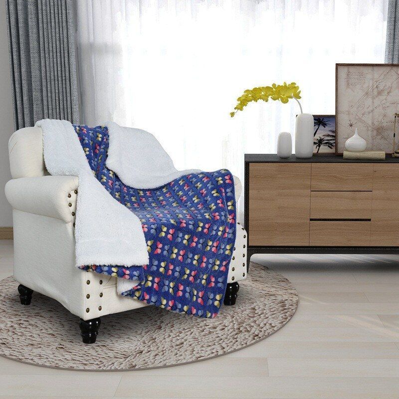 Butterfly Sherpa Fleece Blanket