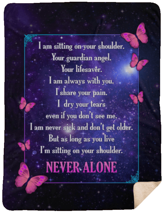 Butterfly Sherpa Fleece Blanket