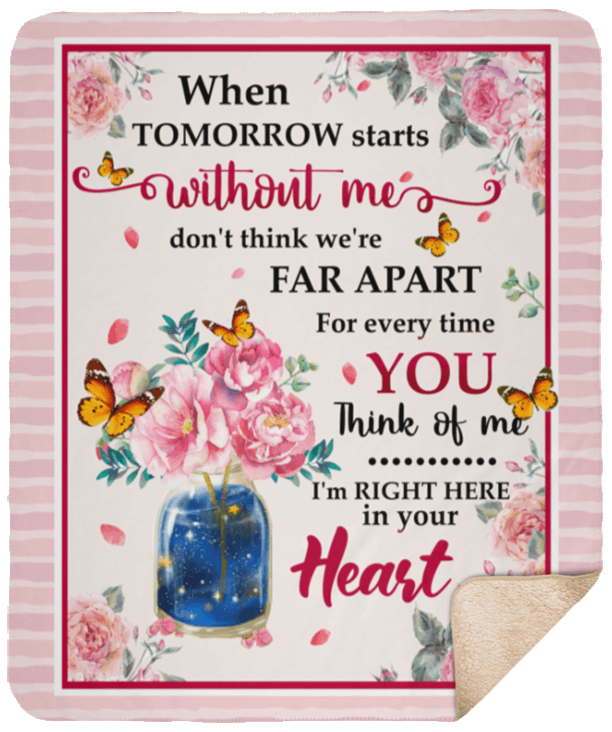 Butterfly Sherpa Fleece Blanket