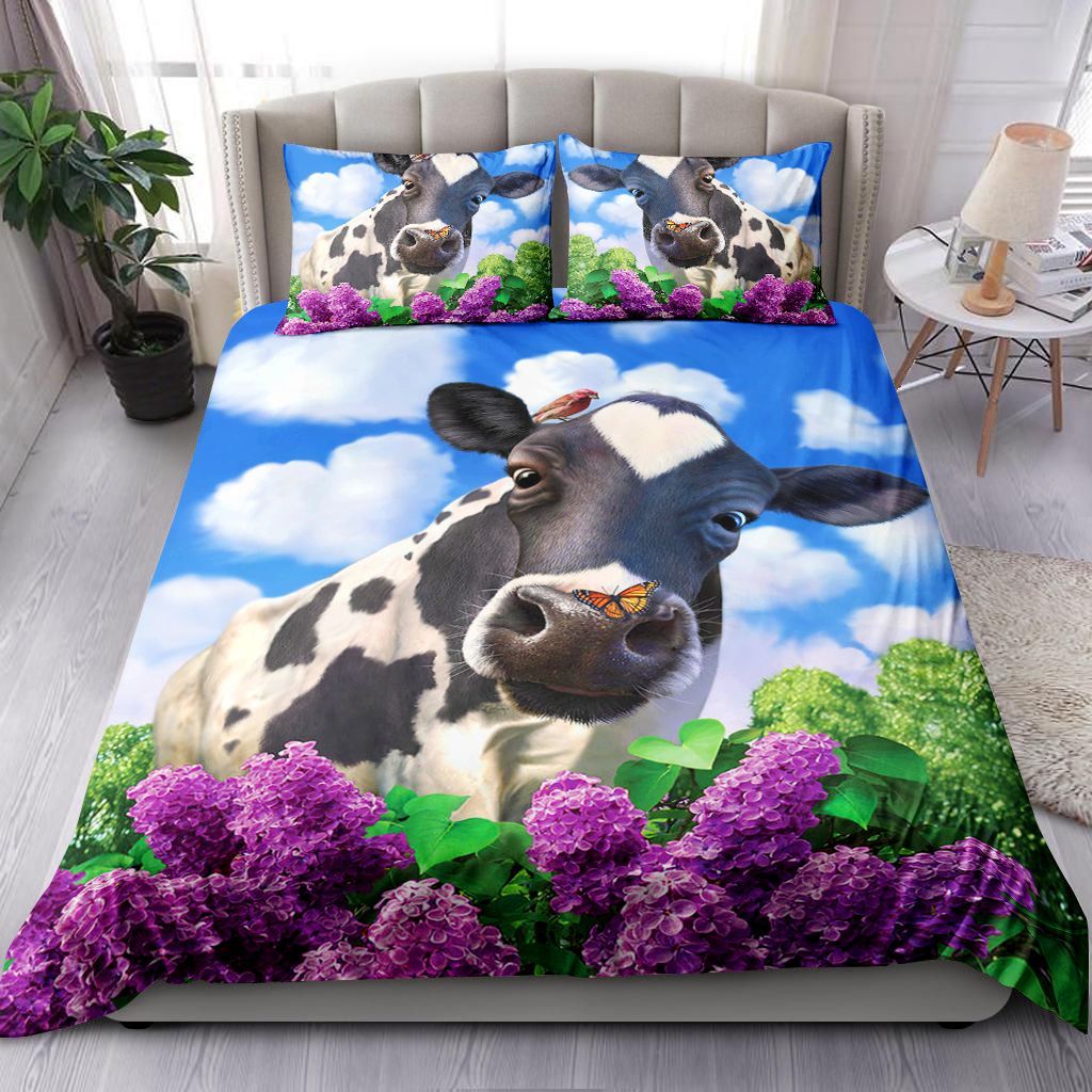 Butterfly Cow Bedding Set