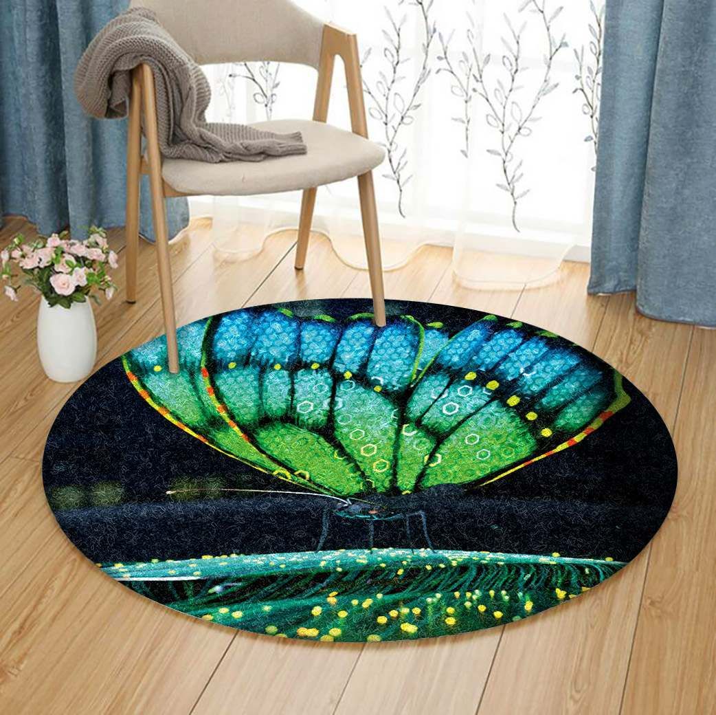 Butterfly Round Carpet