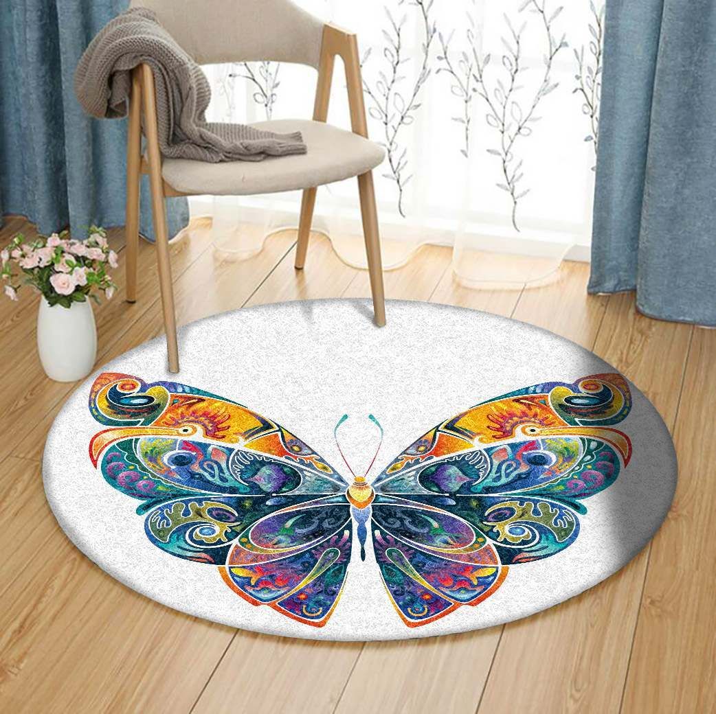 Butterfly Round Carpet