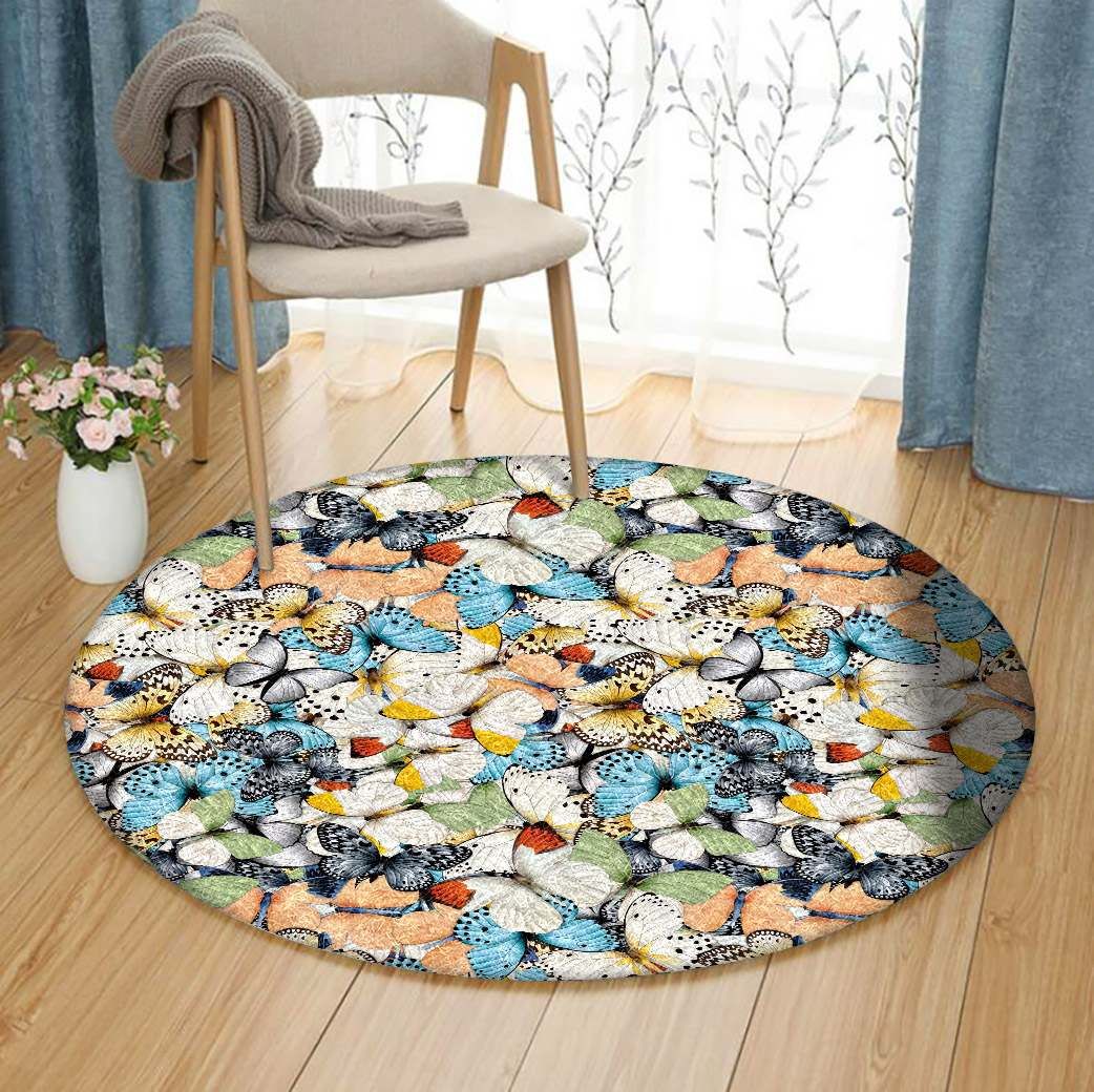 Butterfly Round Carpet