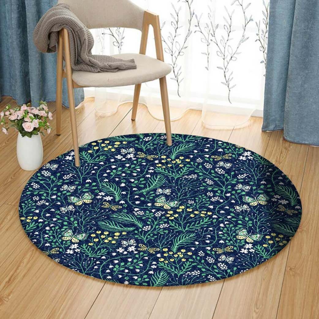 Butterfly Round Carpet