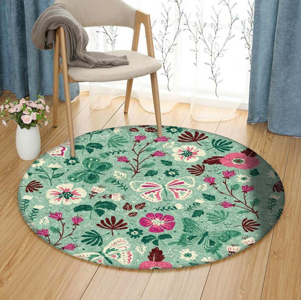 Butterfly Round Carpet