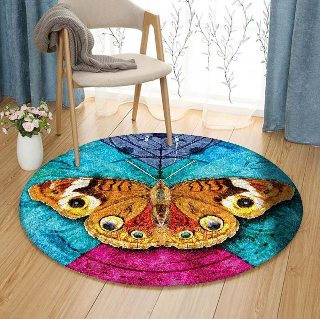 Butterfly Round Carpet