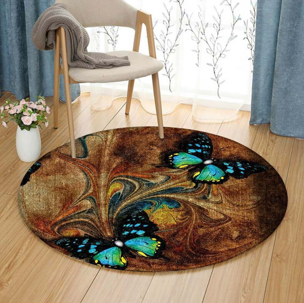 Butterfly Round Carpet