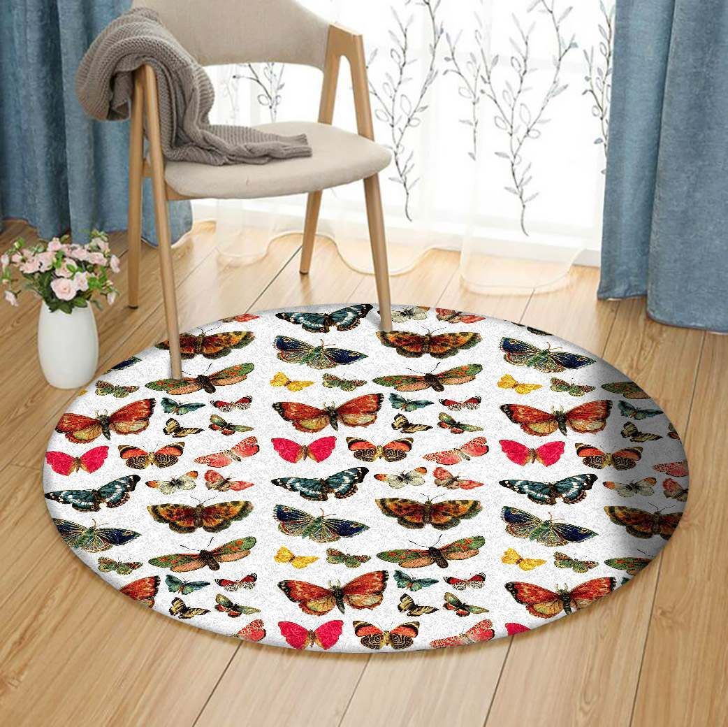 Butterfly Round Carpet