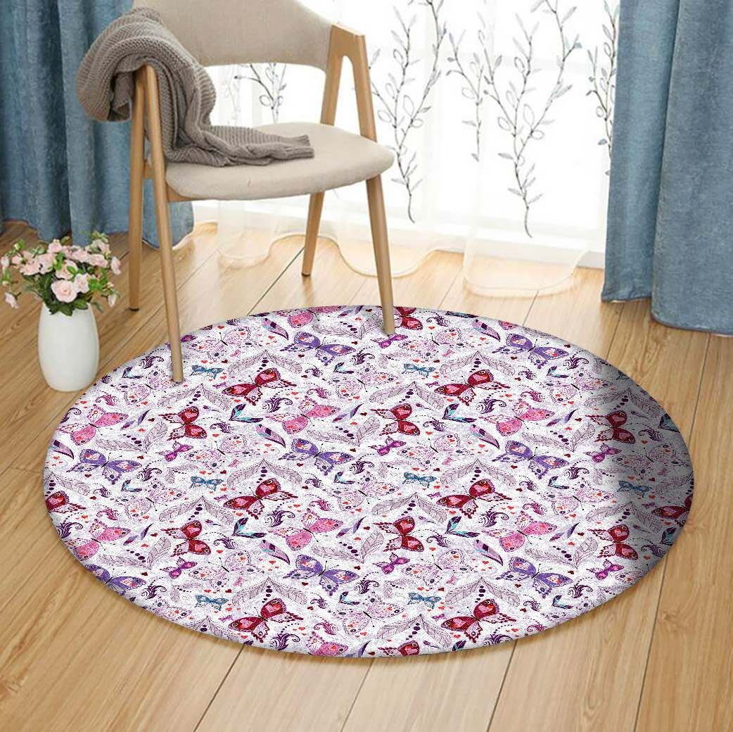 Butterfly Round Carpet