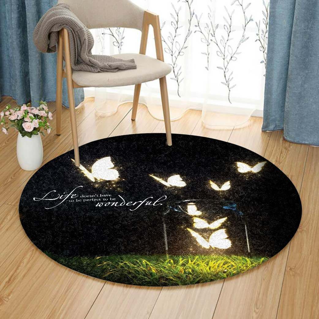Butterfly Round Carpet