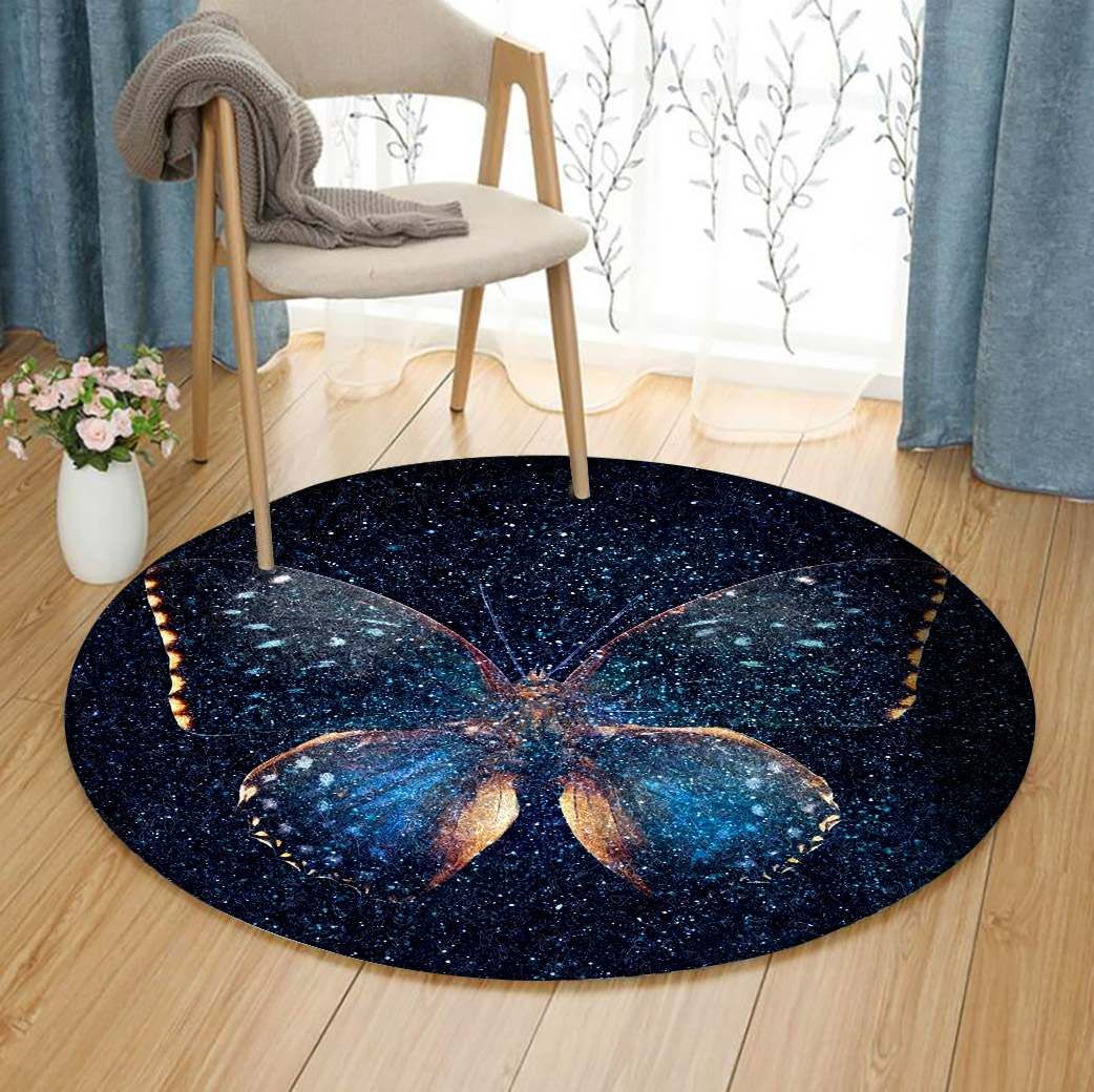 Butterfly Round Carpet