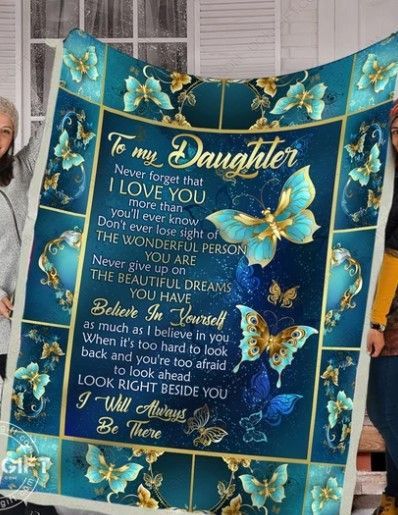 Butterfly Daughter Sherpa Fleece Blanket