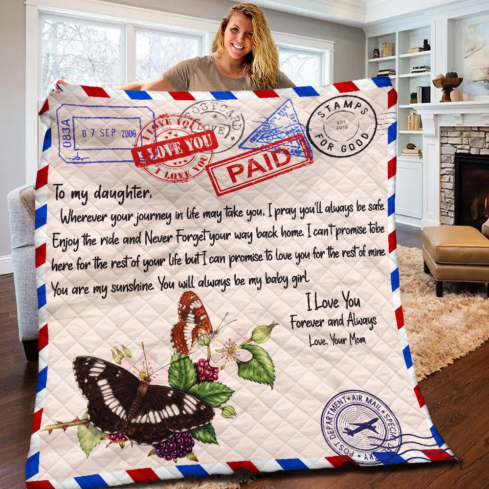 Butterfly Daugter And Mom Quilt Blanket BBB210701NB