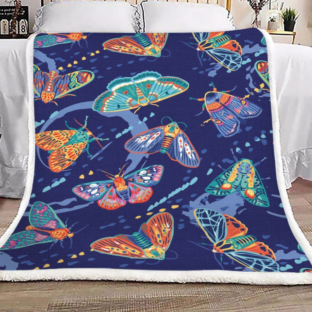 Butterfly Sherpa Fleece Blanket