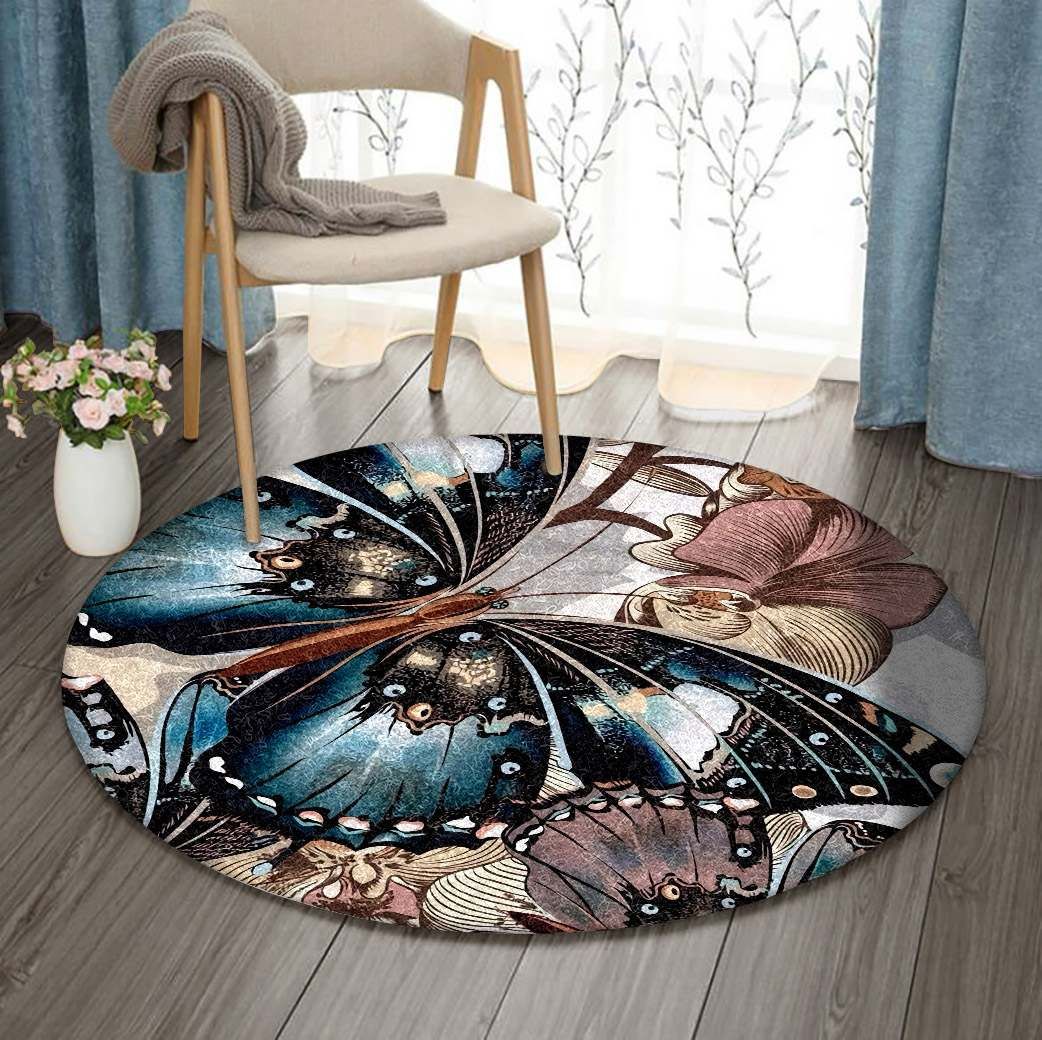 Butterfly Round Carpet