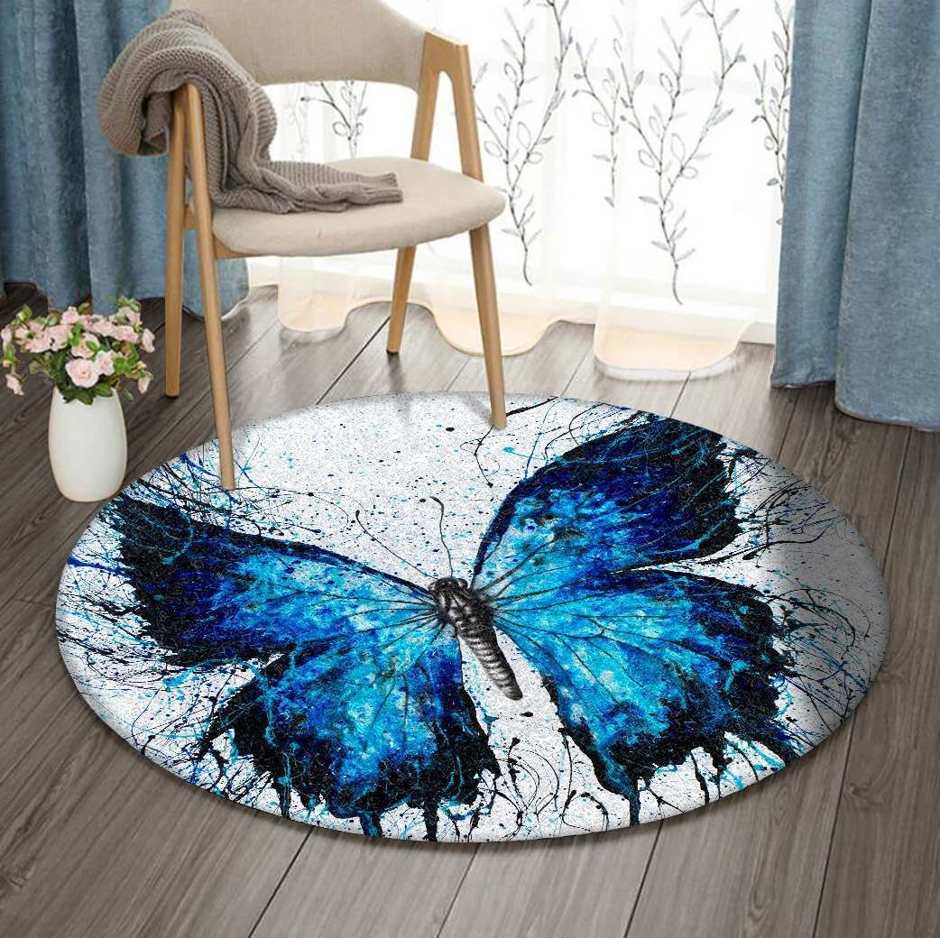 Butterfly Round Carpet
