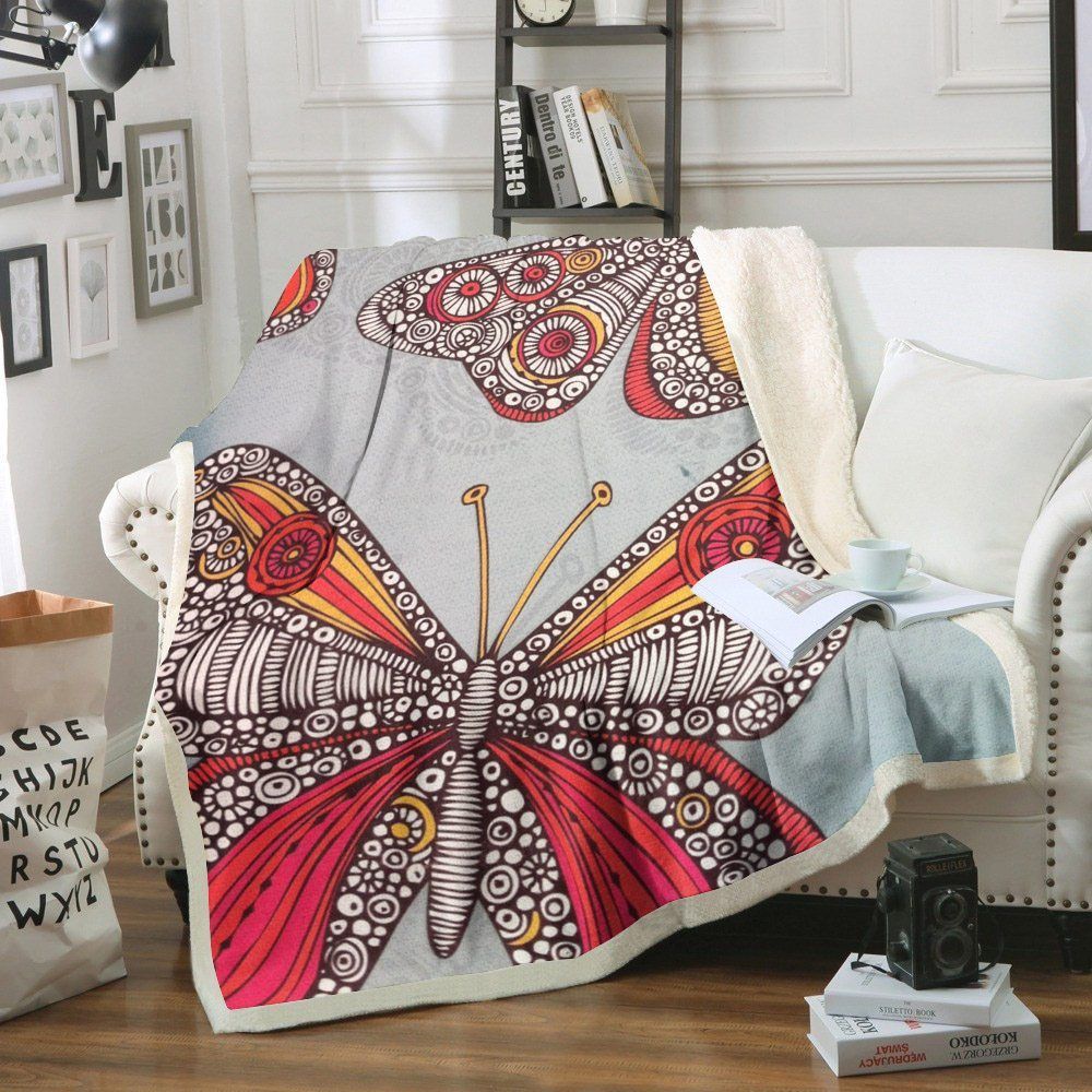 Butterfly Sherpa Fleece