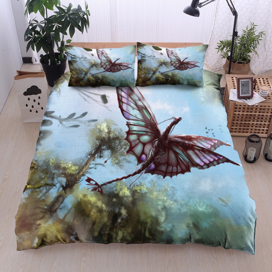 Butterfly Dragon Bedding Set