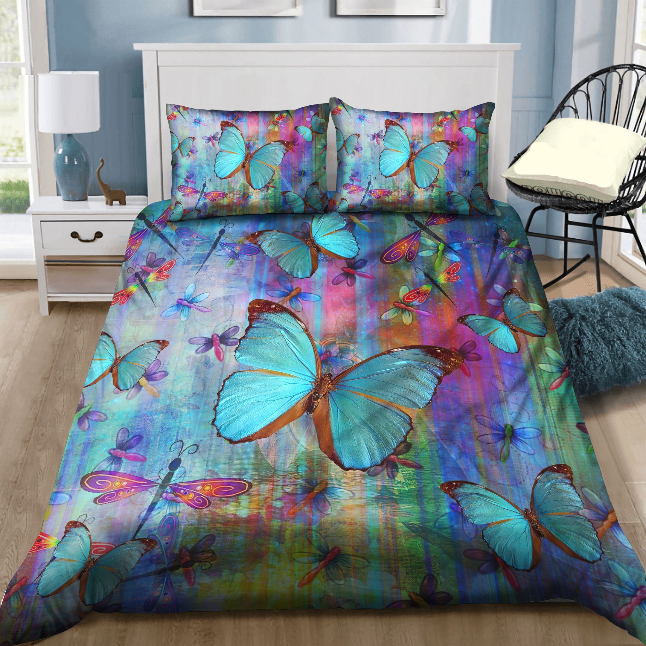 Butterfly Dragonfly Bedding Set