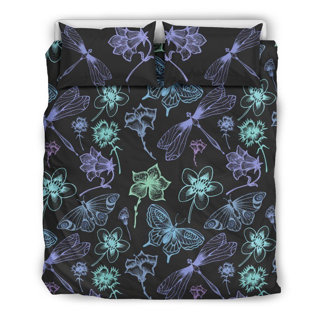 Butterfly Dragonfly Bedding Set
