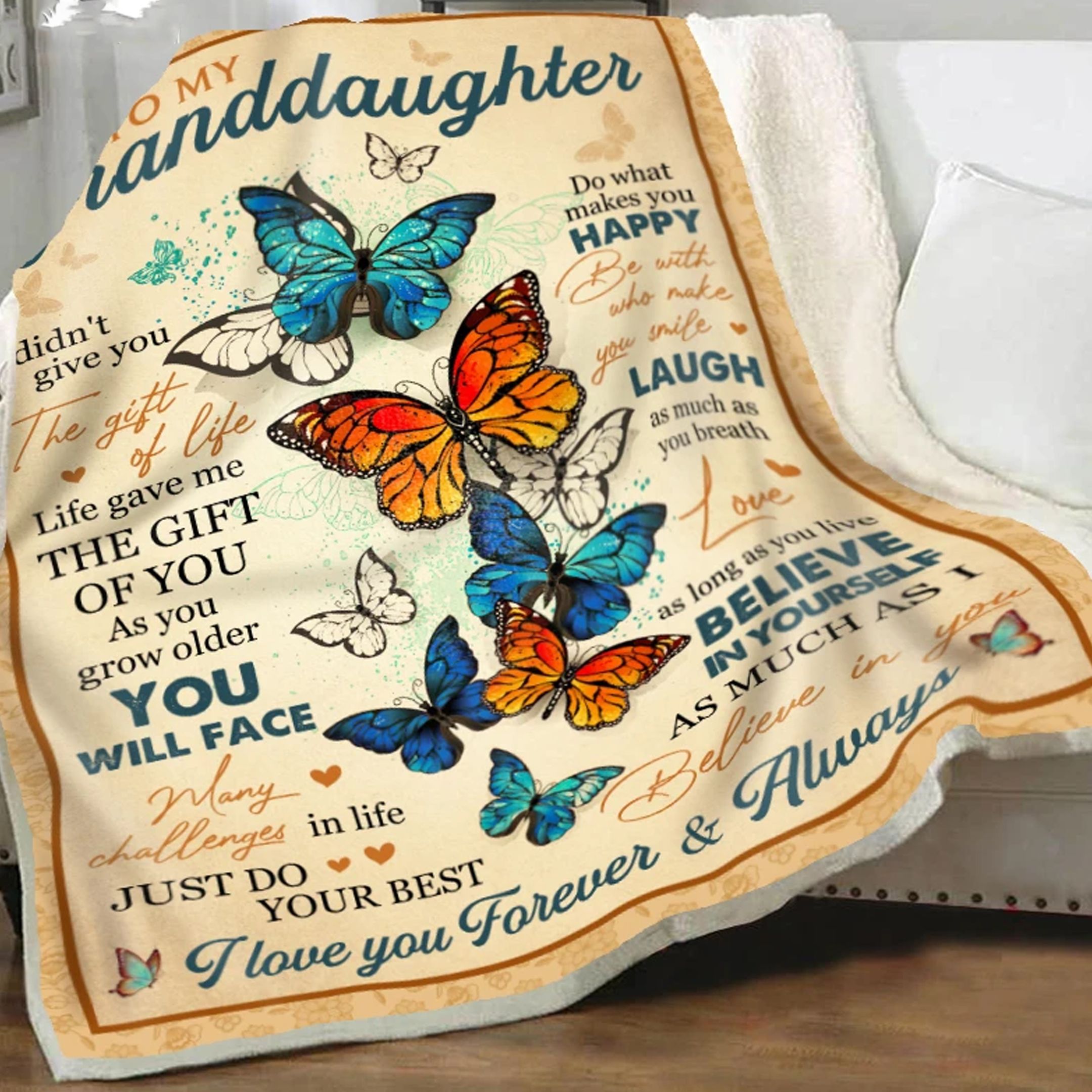 Butterfly Fleece Blanket