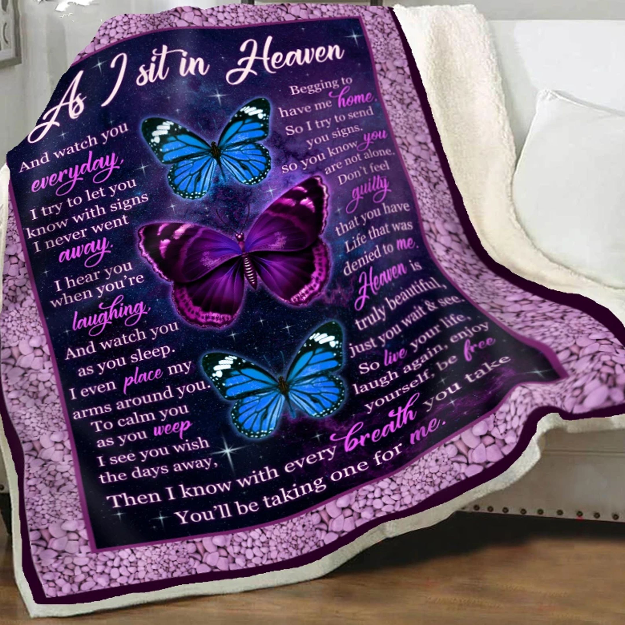 Butterfly Fleece Blanket