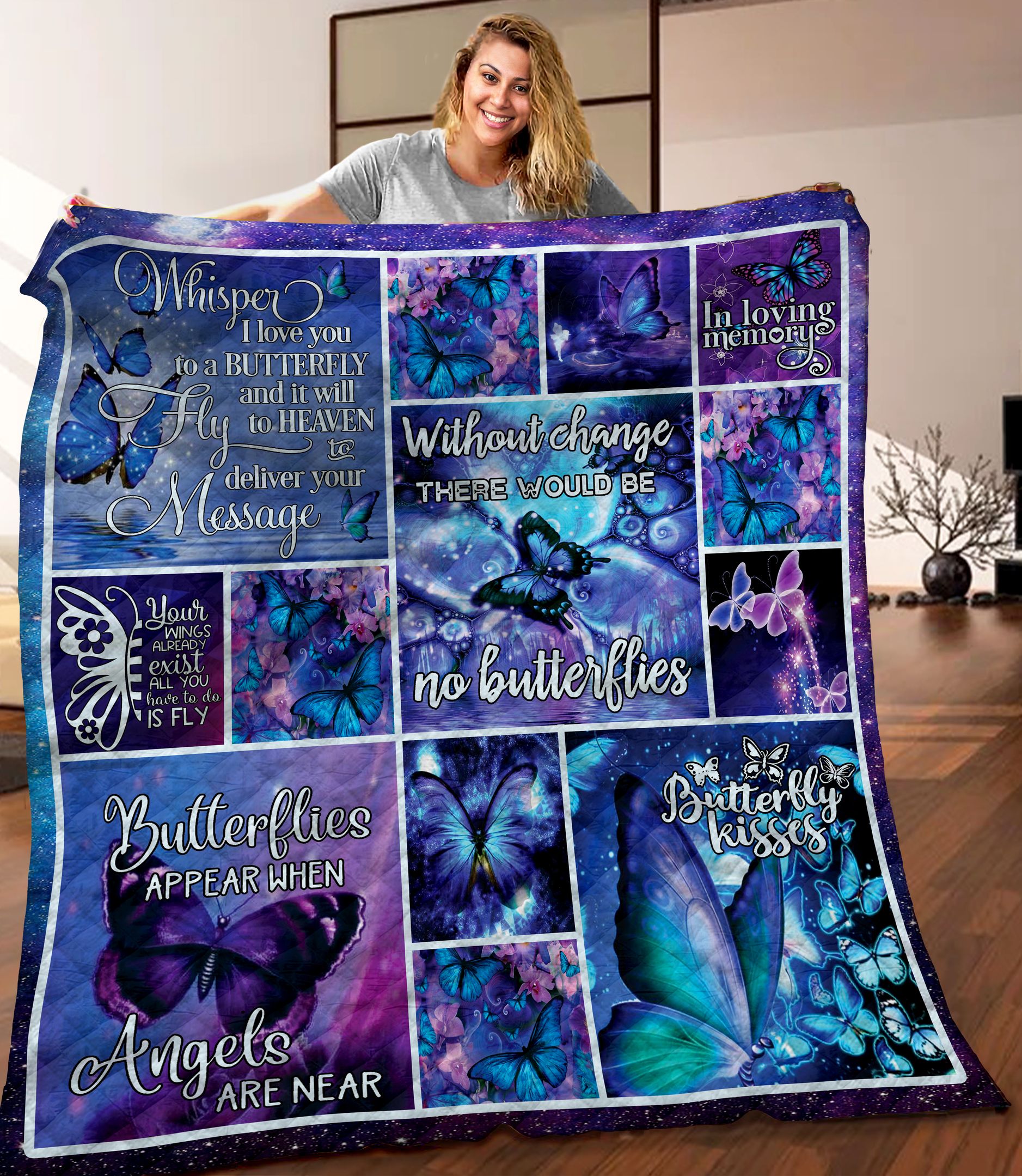 Butterfly DTH160910HD Quilt Blanket