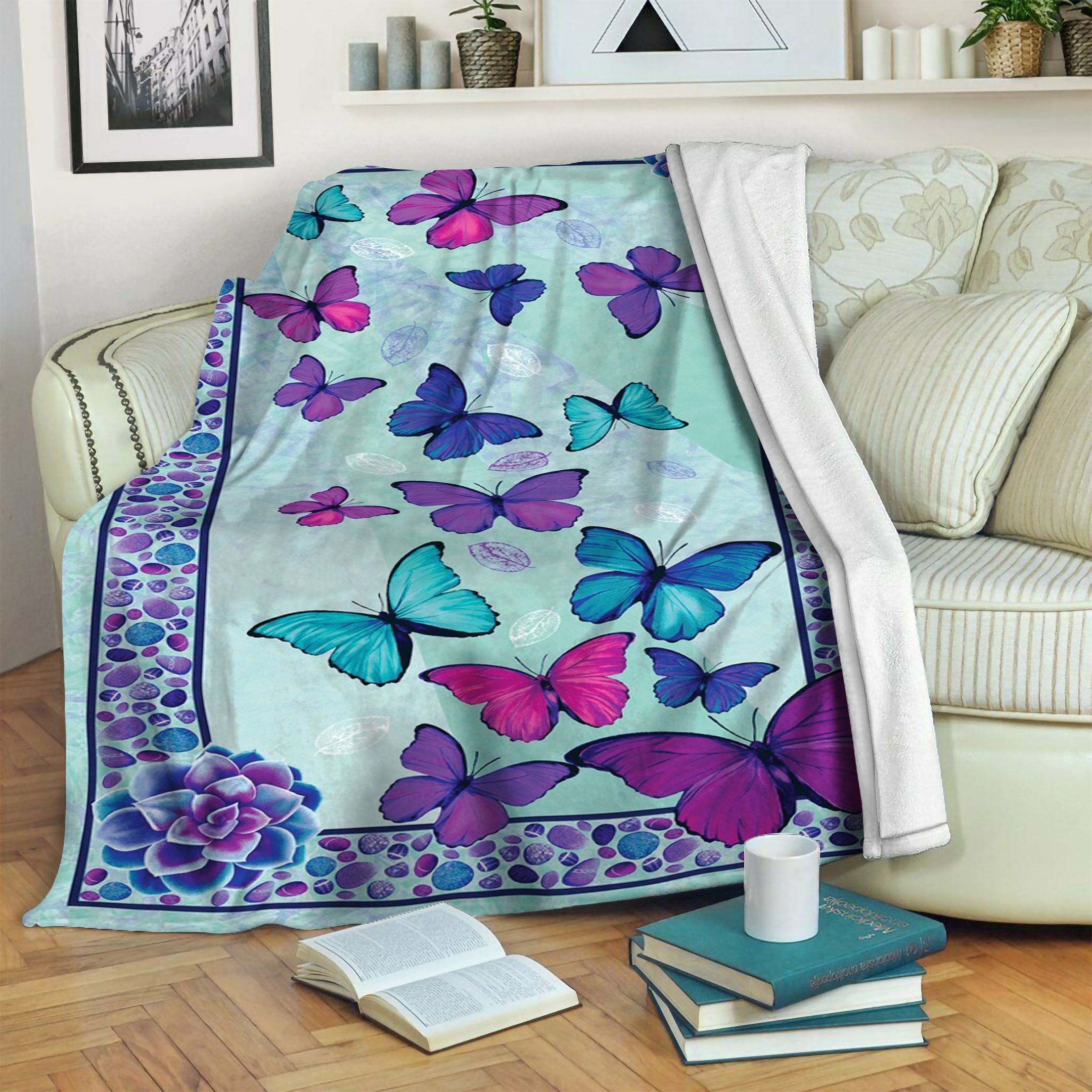 Butterfly Fleece Blanket